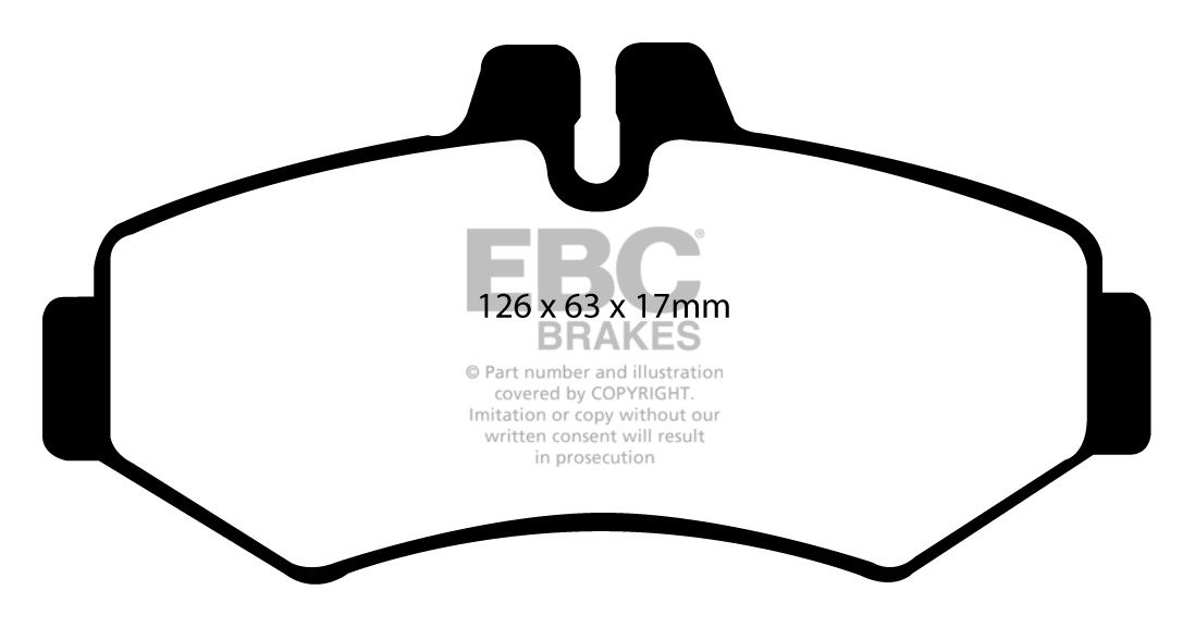 EBC Brakes MERCEDES BEDRIJFSWAGEN Sprinter 311D 2.1 TD 2000-2006