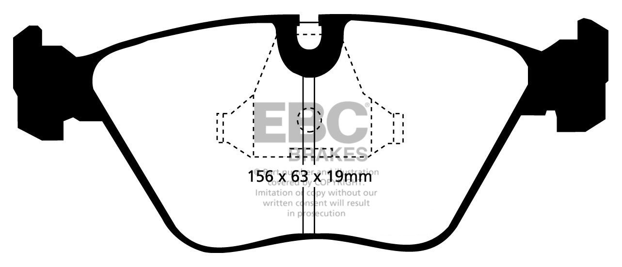 EBC Brakes JAGUAR XJR 4.0 Supercharged (ATE) 97-2002 Remblokken 