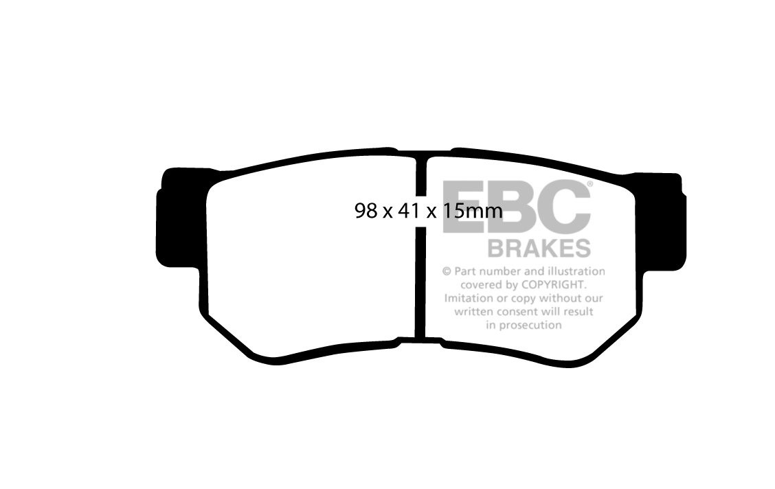 EBC Brakes HYUNDAI Granduer 3.3 2007-.. Remblokken achterzijde