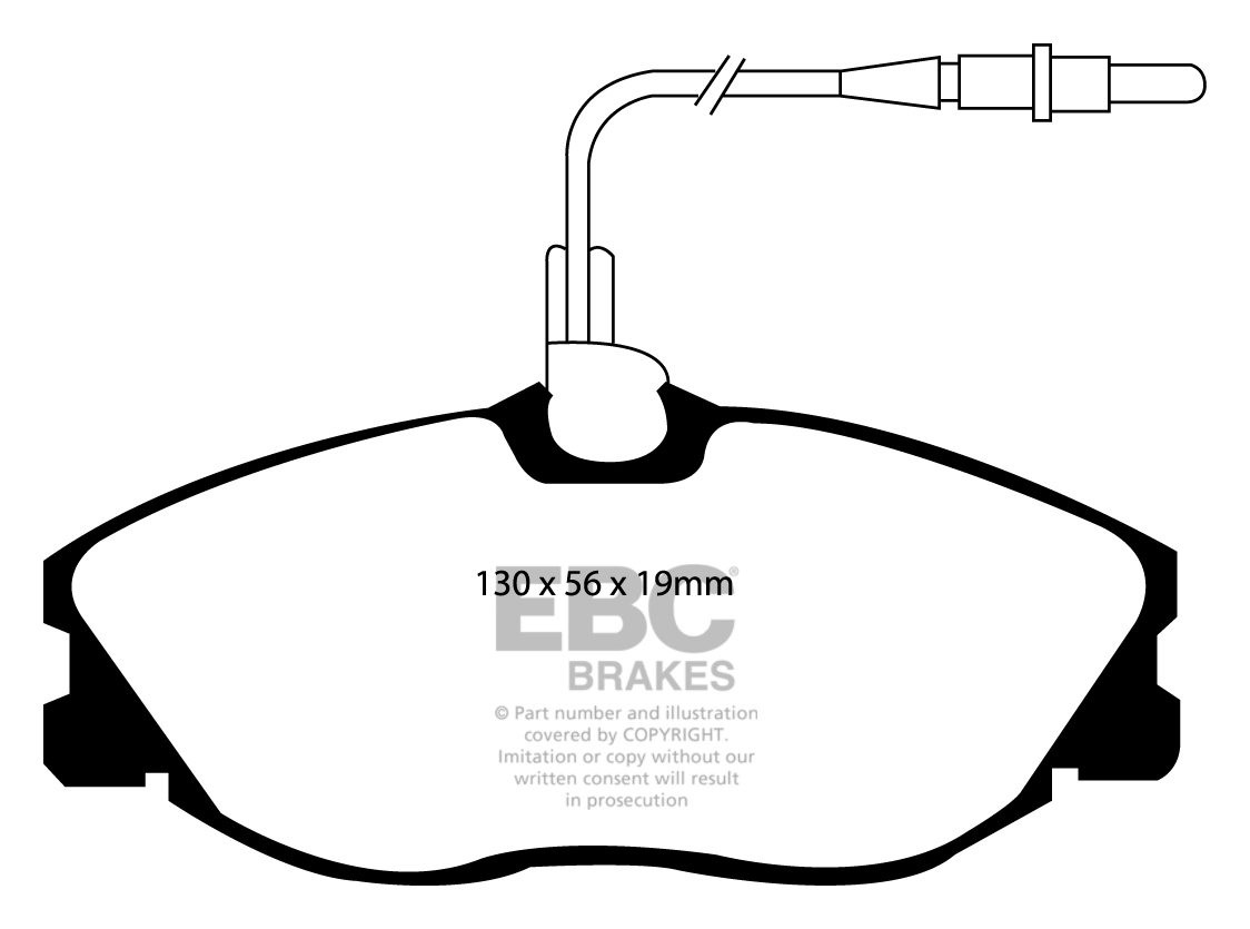 EBC Brakes PEUGEOT 406 3.0 97-2002 Remblokken voorzijde