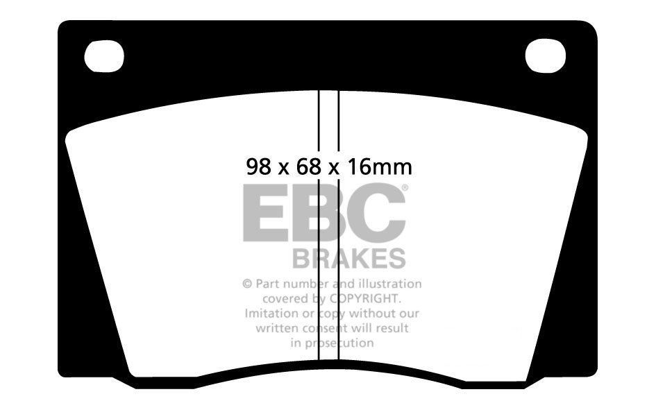 EBC Brakes JAGUAR 420 4.2 66-69 Remblokken voorzijde greenstuff