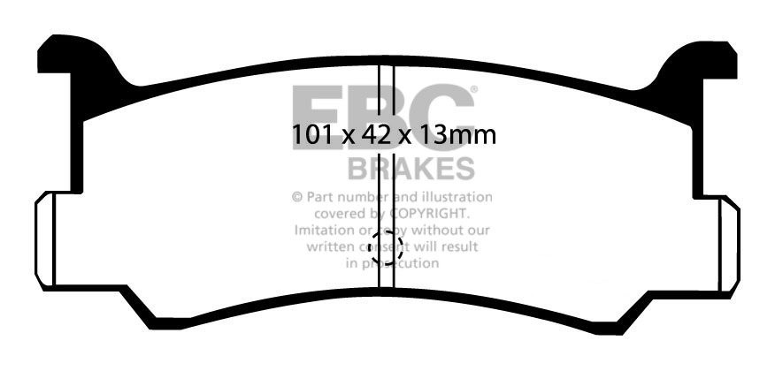 EBC Brakes Mazda 323 1.6 4WD (BF) 86-89 Remblokken achterzijde