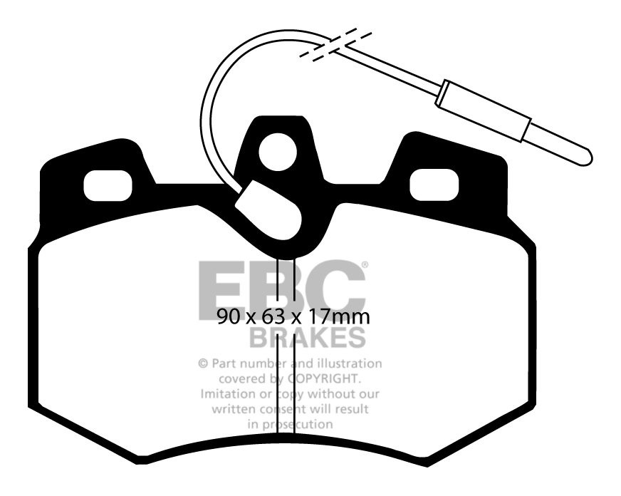 EBC Brakes PEUGEOT 205 1.6 83-97 Remblokken voorzijde greenstuff