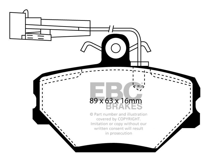 EBC Brakes BMW 2500 2.5 68-77 Remblokken achterzijde