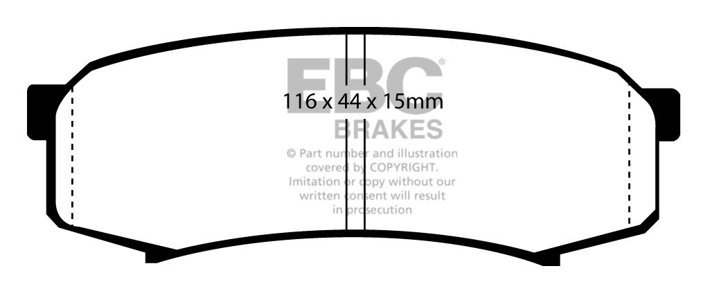 EBC Brakes TOYOTA Landcruiser 3.0 TD (KDJ95) 2000-2003 Remblokke