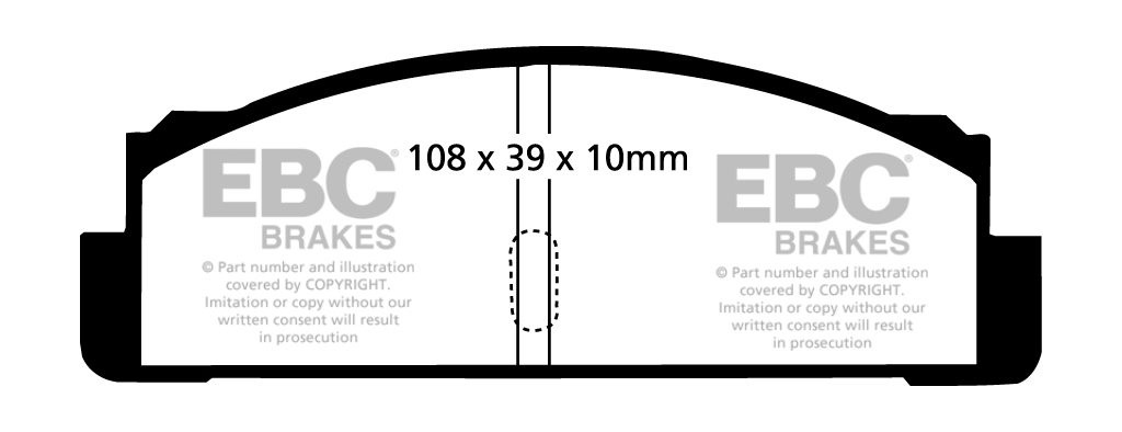 EBC Brakes AUTOBIANCHI A111 1.4 69-72 Remblokken achterzijde gre