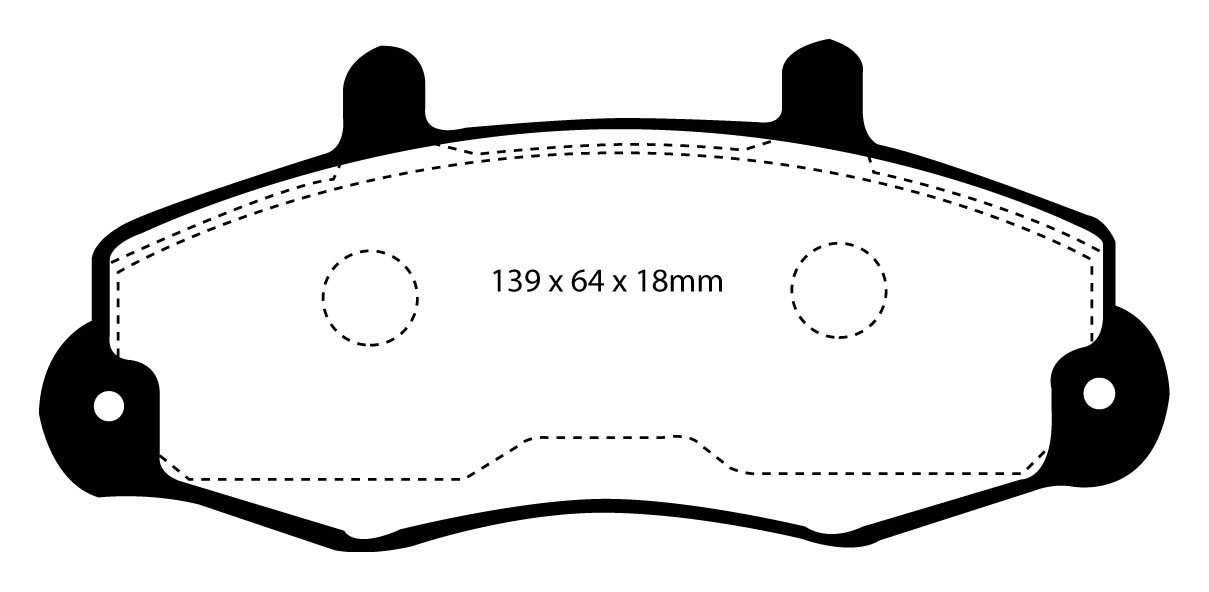 EBC Brakes FORD BEDRIJFSWAGEN Transit 80 91-95 Remblokken voorzi