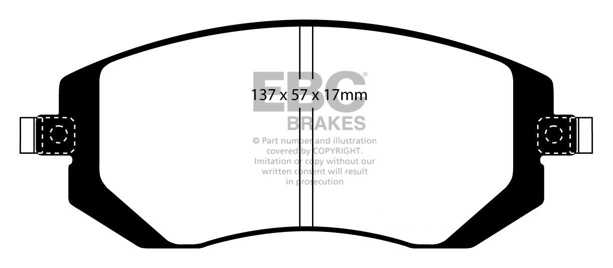 EBC Brakes SUBARU Impreza 2.0 TD 2009-.. Remblokken voorzijde