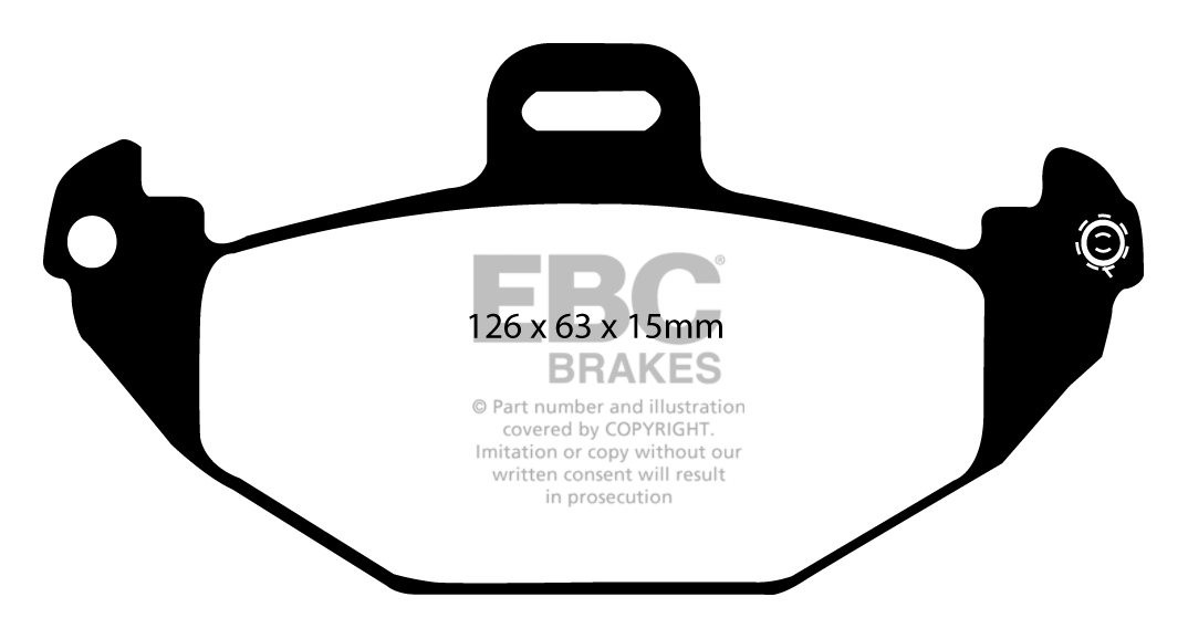 EBC Brakes RENAULT Laguna Sedan 1.9 TD 98-2000 Remblokken achter