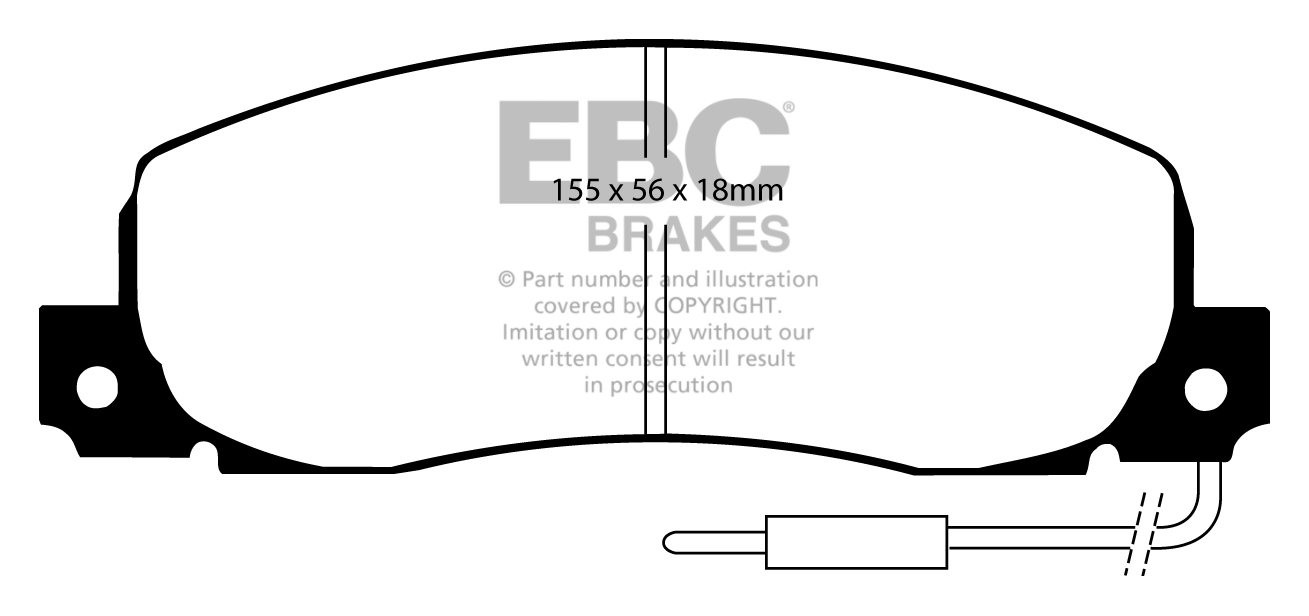 EBC Brakes RENAULT BEDRIJFSWAGEN Trafic 1.4 (T800) 84-89 Remblok