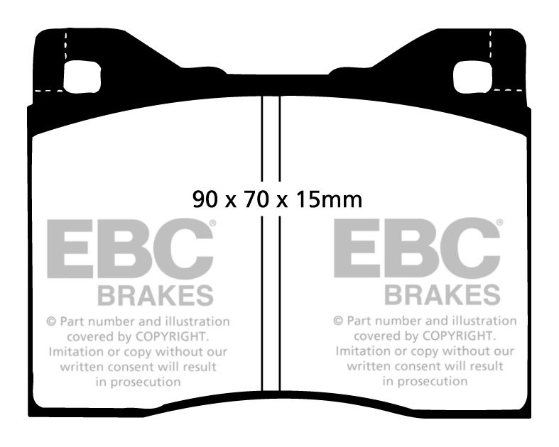 EBC Brakes BMW 528 2.8 (E12) 73-76 Remblokken voorzijde