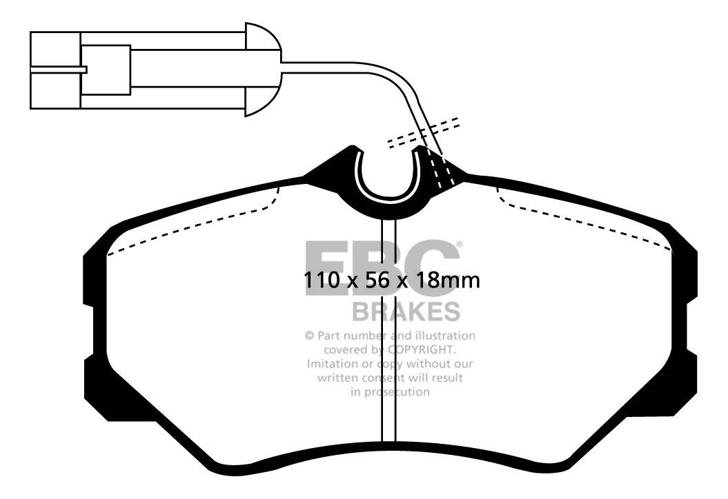 EBC Brakes LANCIA Thema 2.5 TD 88-94 Remblokken voorzijde