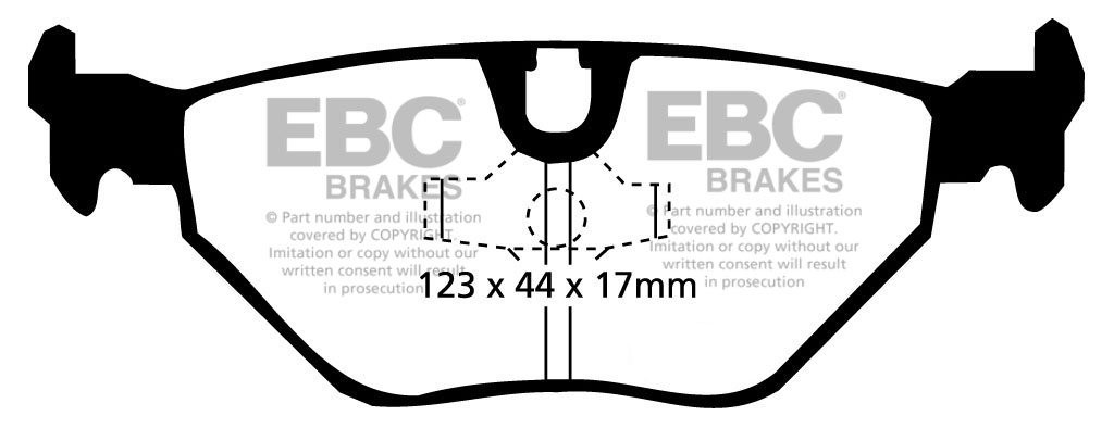 EBC Brakes BMW (ALPINA) B8 (E36) 4.0 95-99 Remblokken achterzijd