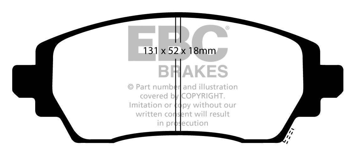 EBC Brakes TOYOTA Corolla 1.6 (AE111) (EU) 97-2000 Remblokken vo