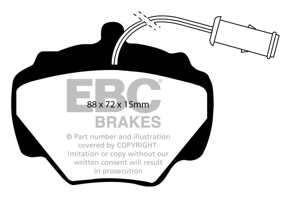 EBC Brakes LAND ROVER Range Rover 2.4 TD 87-89 Remblokken achter