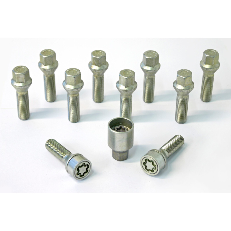 H&R Wielboutenset konisch M14x1.50 - Lengte 35mm - 10 stuks - incl. wielsloten