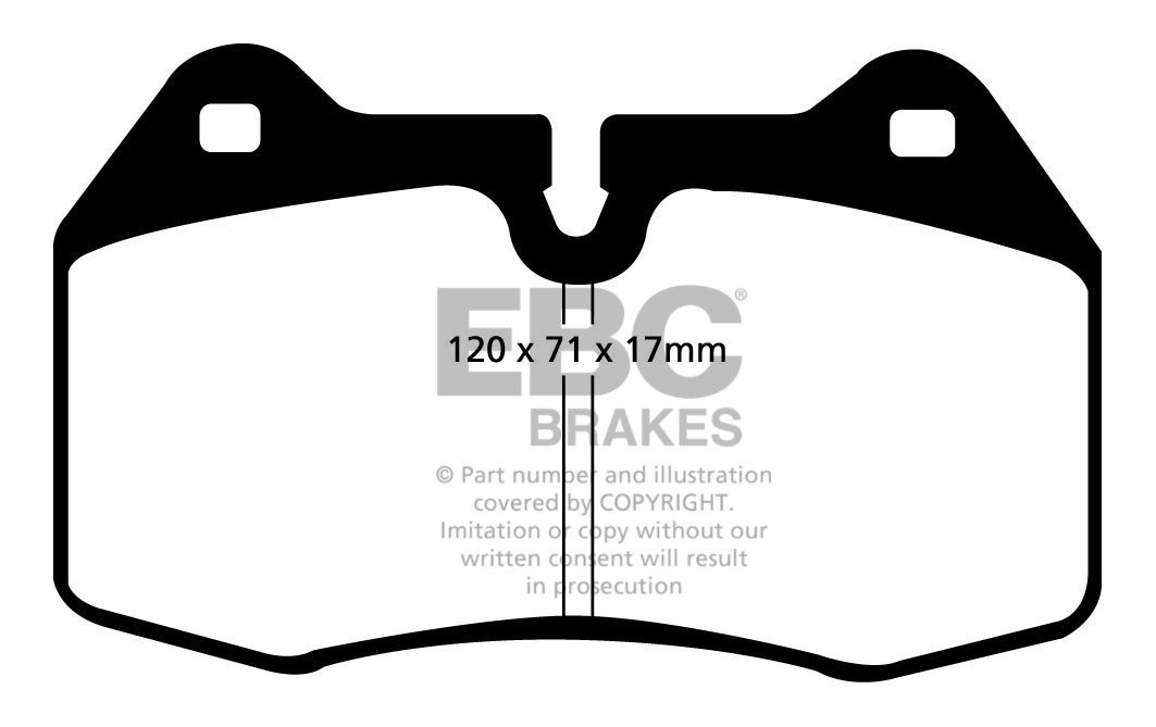 EBC Brakes MASERATI Quattroporte 3.2 Twin Turbo 96-2001 Remblokk