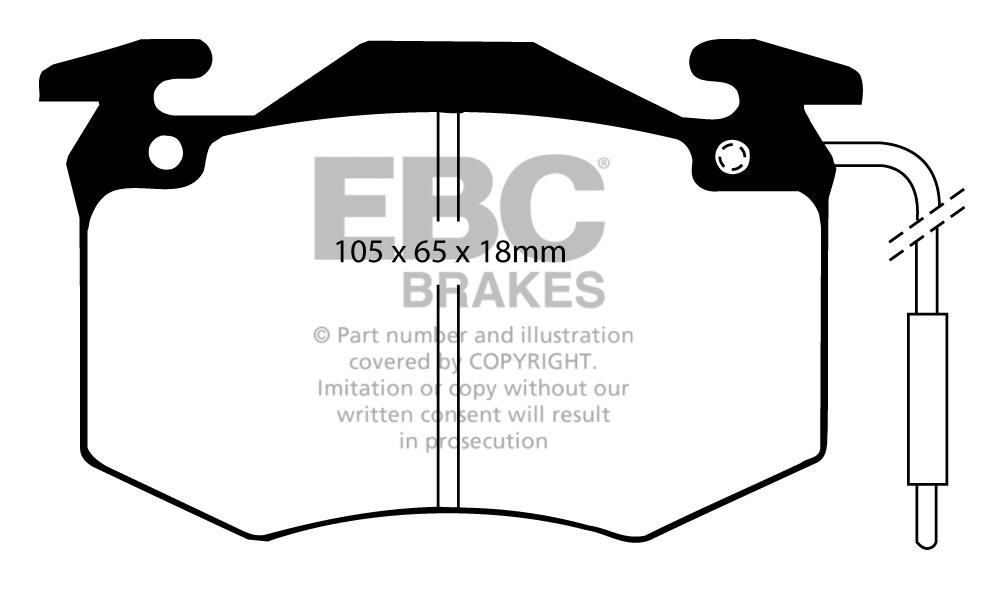 EBC Brakes RENAULT 5 1.4 Turbo (Mid Engined) 80-84 Remblokken ac