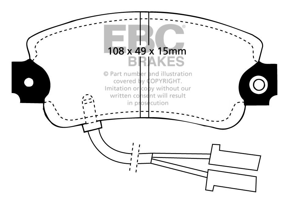 EBC Brakes ALFA ROMEO Alfa 33 1.8 TD 88-89 Remblokken voorzijde