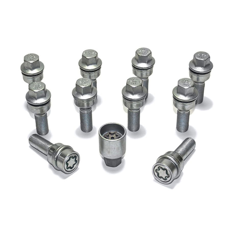 H&R Wielboutenset bolkonisch met beweegbare ring R14 M14x1.50 - Lengte 30mm - 10 stuks (bv.  Audi Q3, Q5) - incl. wielsloten