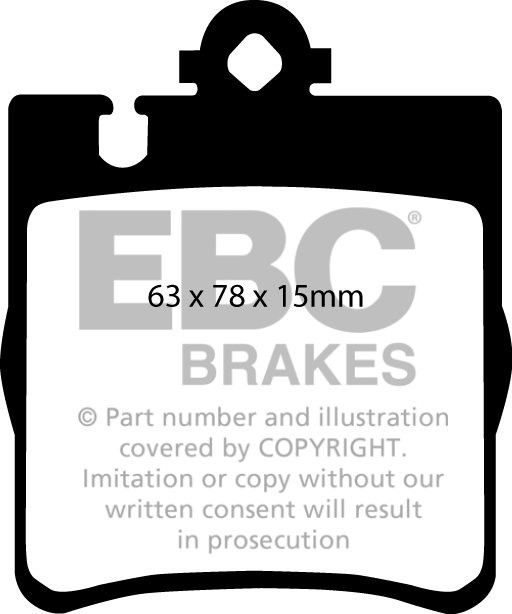 EBC Brakes MERCEDES CLC-Coupe (CLC203) CLC350 (3.5) 2008-.. Remb