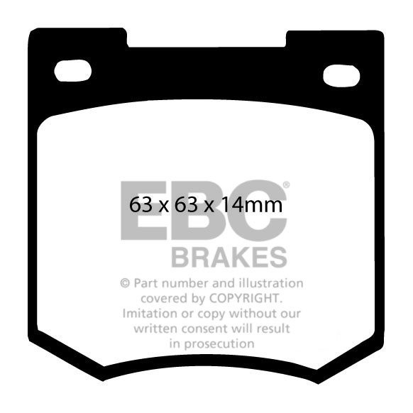 EBC Brakes CHRYSLER (USA) Neon 1.8 98-99 Remblokken achterzijde