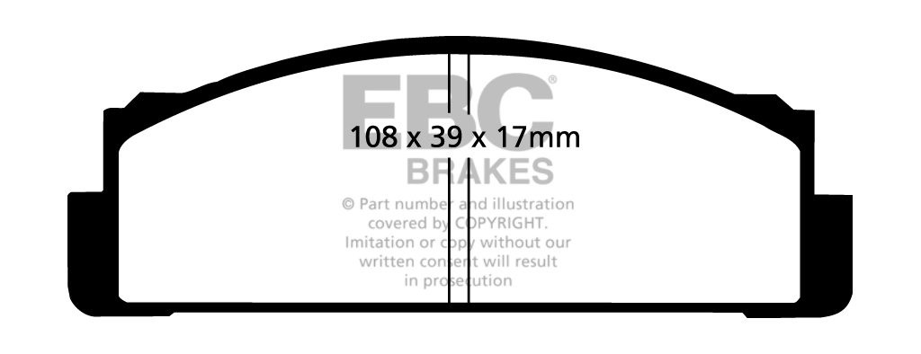 EBC Brakes FIAT 124 1.4 68-74 Remblokken voorzijde