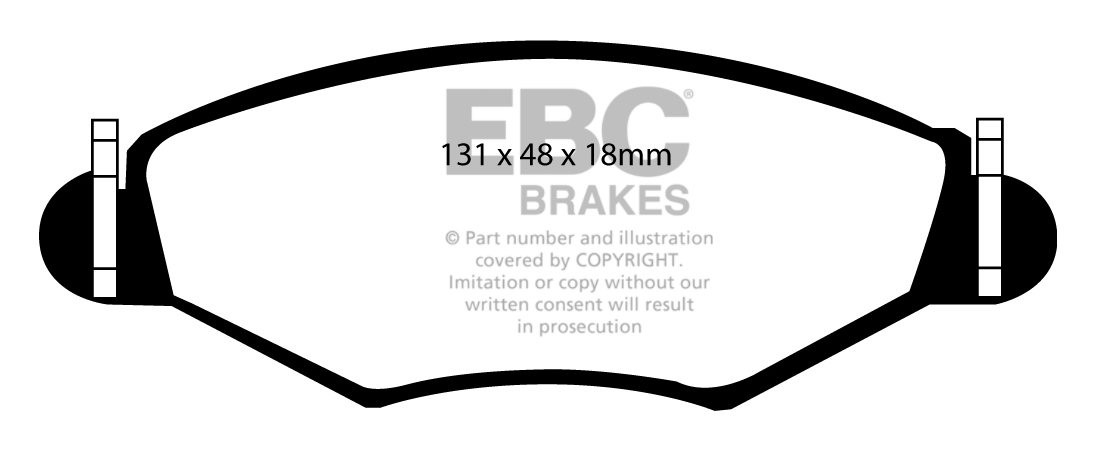 EBC Brakes PEUGEOT 206 1.9 D 98-2001 Remblokken voorzijde greens