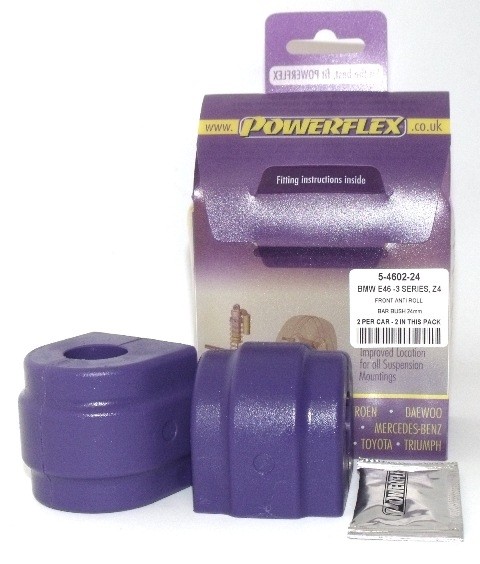 BMW E46 3 SERIES  Front Anti Roll Bar Bush 24mm - PowerFlex PFF5