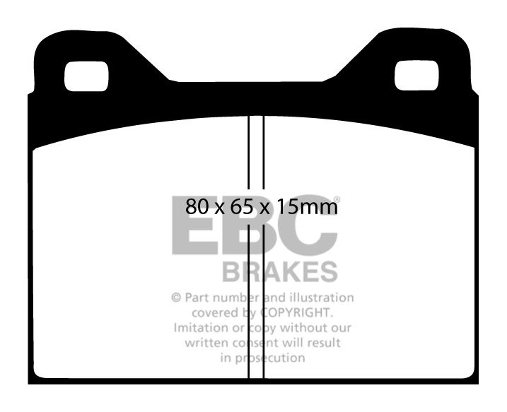 EBC Brakes VOLVO 140 1.8 66-68 Remblokken voorzijde