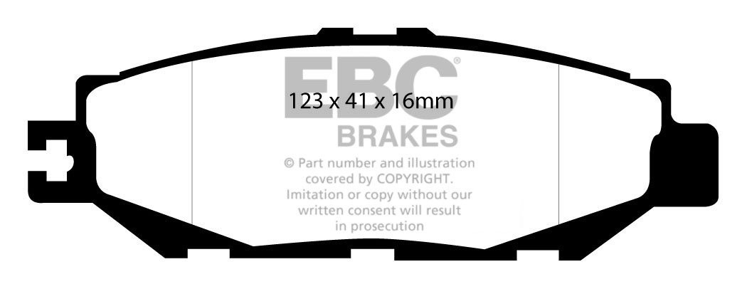 EBC Brakes LEXUS GS300 3.0 93-97 Remblokken achterzijde redstuff