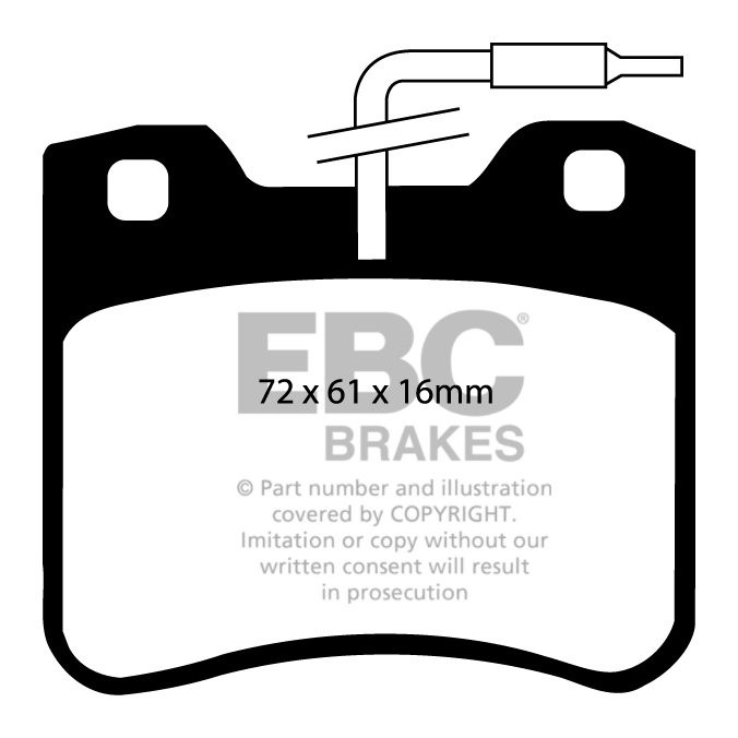 EBC Brakes CITROEN AX 1.4 GT 91-96 Remblokken voorzijde greenstu