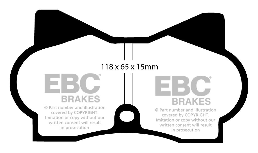 EBC Brakes MASERATI Merak 3.0 71-77 Remblokken voorzijde yellows