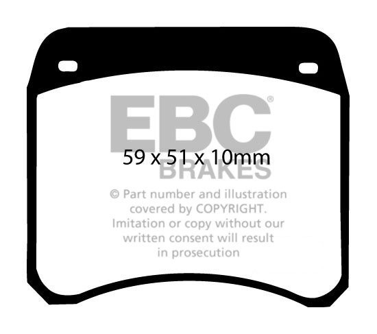 EBC Brakes JAGUAR XJ220 Handbrake Pads 92-97 Remblokken achterzi