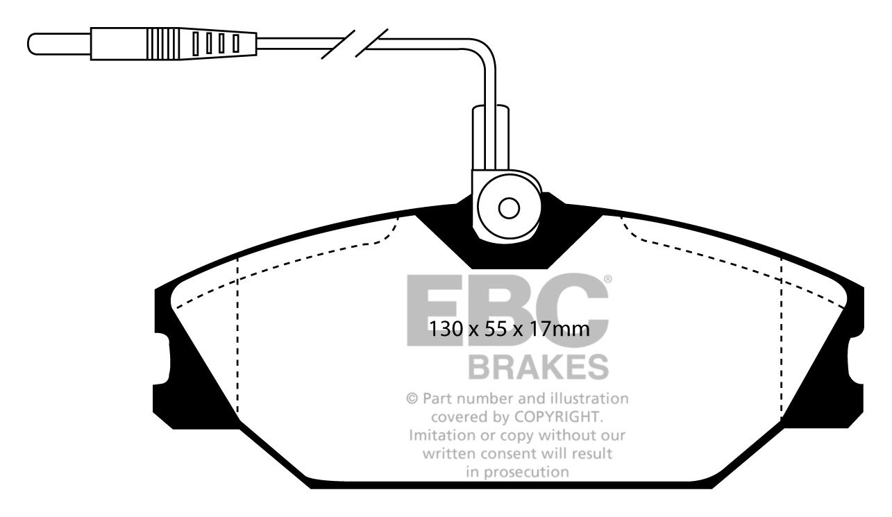 EBC Brakes RENAULT Safrane 2.2 (ABS) 92-96 Remblokken voorzijde