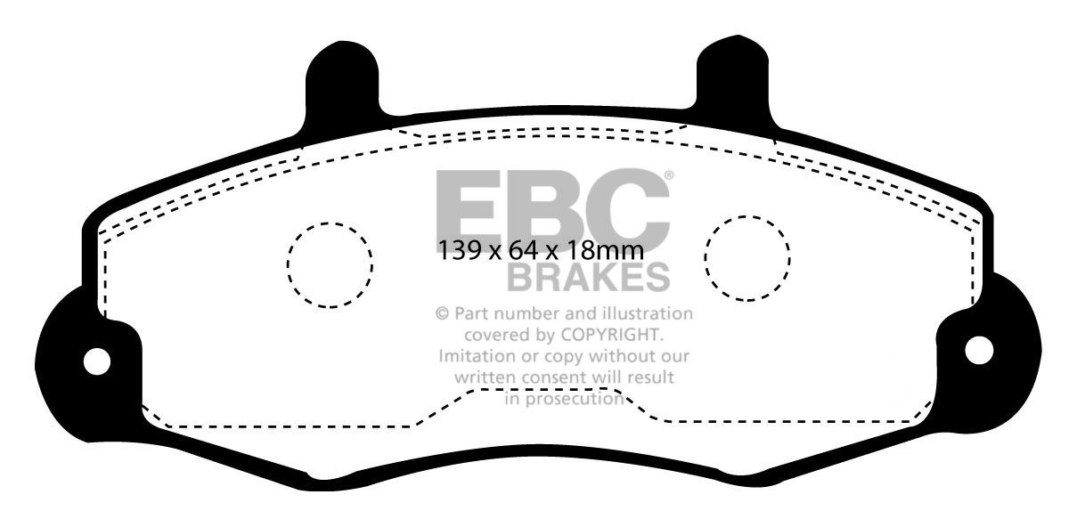 EBC Brakes FORD BEDRIJFSWAGEN Transit 100 98-2000 Remblokken voo