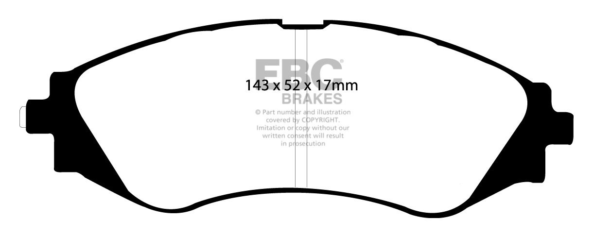 EBC Brakes JENSEN 541 S 4.0 60-63 Remblokken voorzijde greenstuf