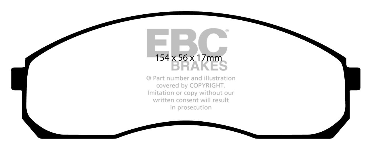 EBC Brakes KIA Sedona 2.5 2000-2006 Remblokken voorzijde
