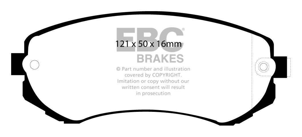EBC Brakes NISSAN Silvia (S14) 2.0 93-96 Remblokken voorzijde gr