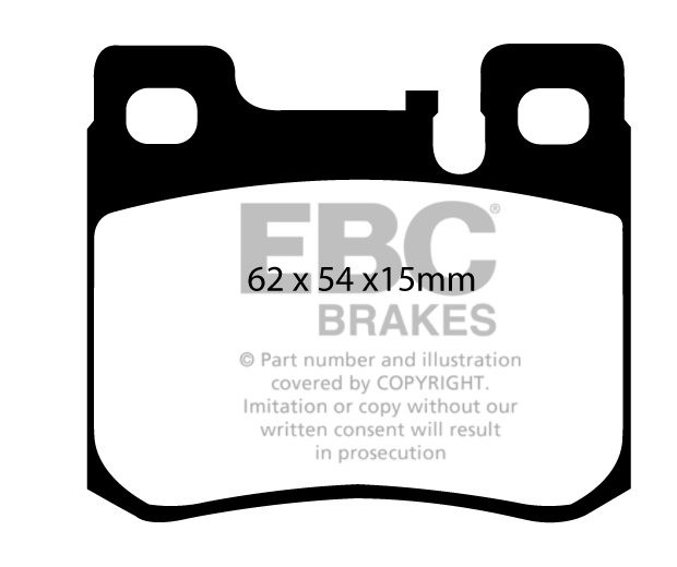 EBC Brakes MERCEDES SL-Class (R129) SL280 96-99 Remblokken achte