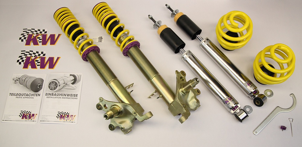 Schroefset KW V3 inox BMW M3 E30 M3 07/1986-01/1992 Incl. verzinkte voorpoten