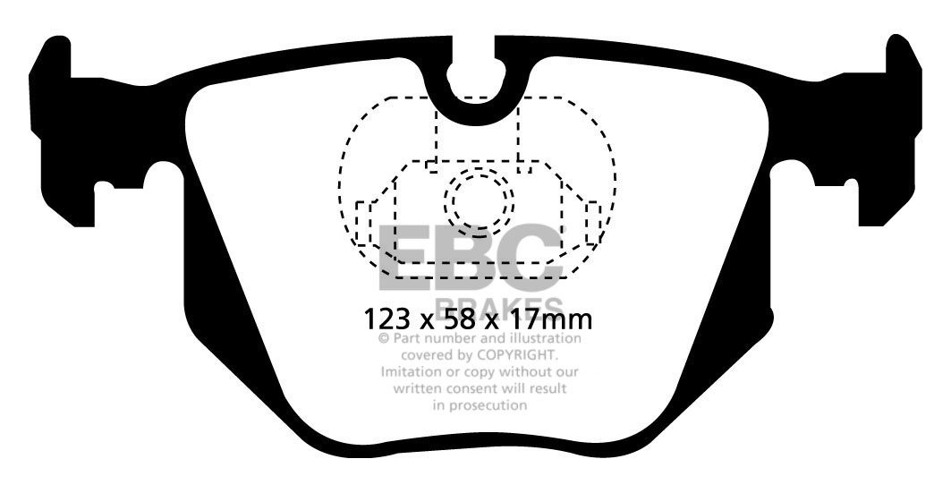 EBC Brakes BMW (ALPINA) B12 (E38) 5.7 (ATE) 95-98 Remblokken ach