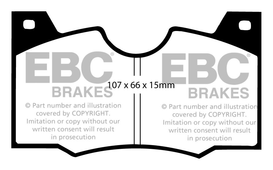 EBC Brakes LANCIA Flavia 2.0 69-76 Remblokken voorzijde