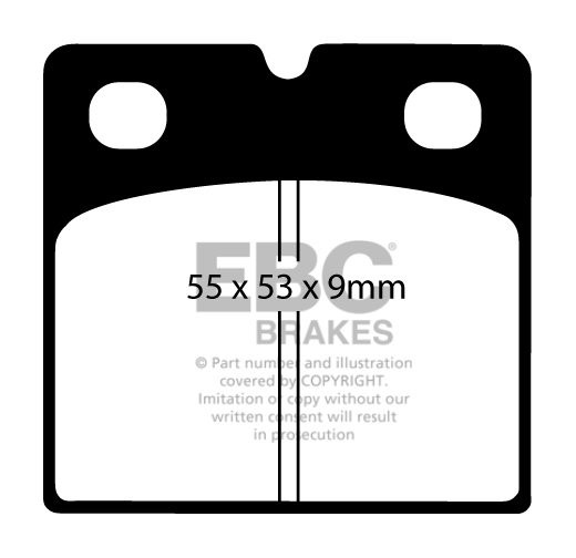 EBC Brakes ASTON MARTIN DB9 Handbrake Pads 2003-.. Remblokken ac