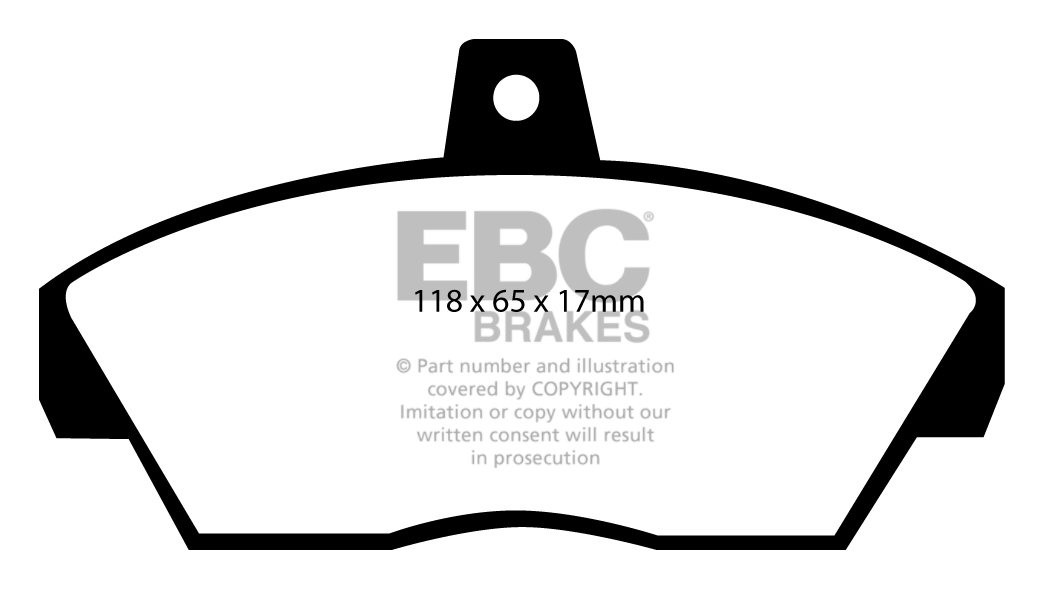 EBC Brakes ROVER 200 1.4 89-94 Remblokken voorzijde greenstuff