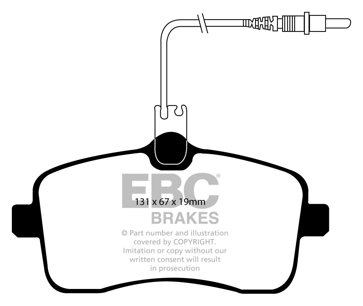 EBC Brakes PEUGEOT 407 1.8 2004-2010 Remblokken voorzijde greens