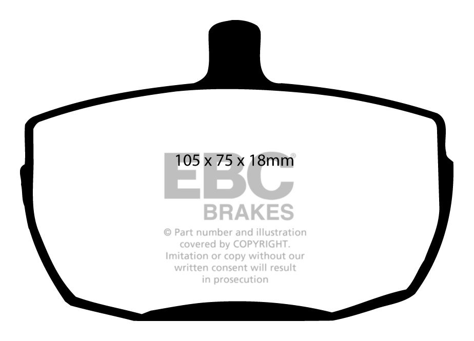 EBC Brakes ROVER SD1 2.0 84-86 Remblokken voorzijde greenstuff