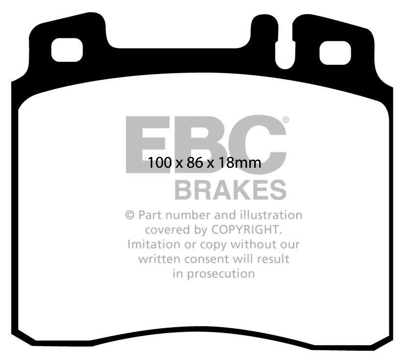 EBC Brakes MERCEDES S-Class (W140) S320 93-98 Remblokken voorzij