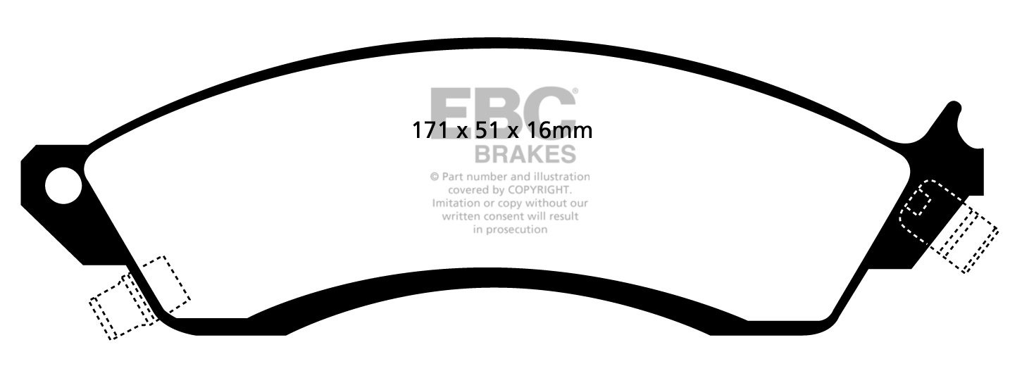 EBC Brakes HOLDEN HSV (Aust/NZ) VN VG PBR 89-91 Remblokken voorz