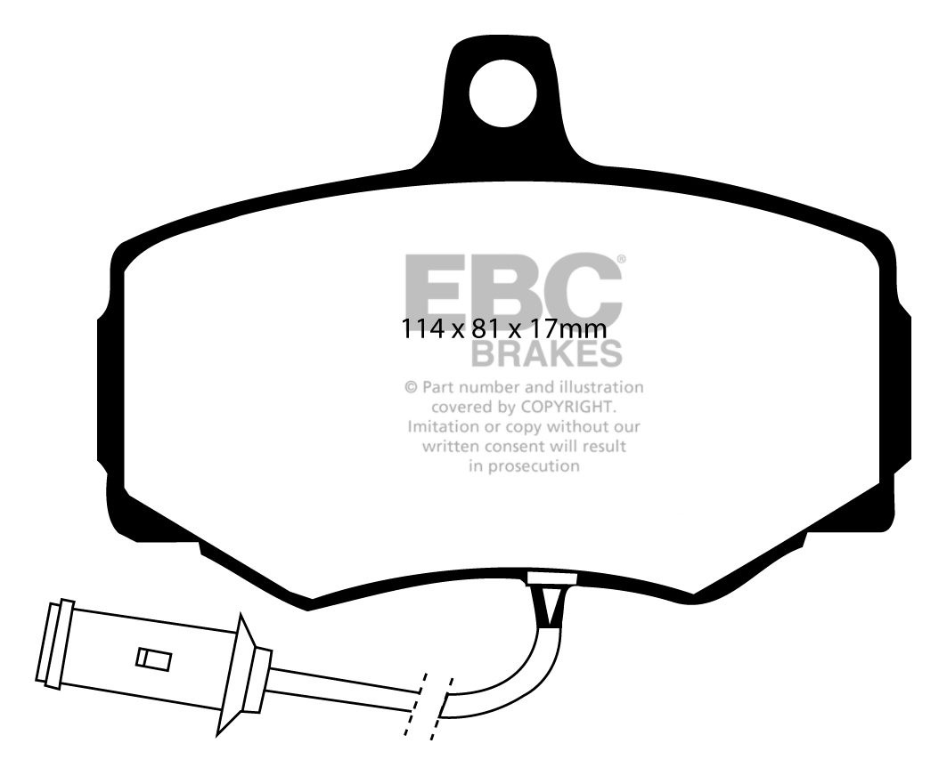 EBC Brakes JAGUAR XJ6 3.6 87-89 Remblokken voorzijde